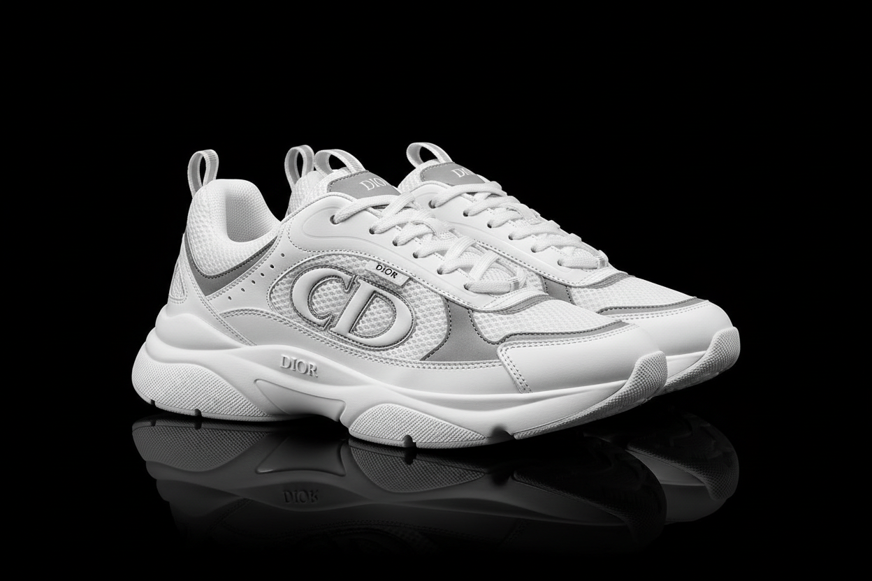 dior schoenen b 30 met zwarte achtergrond