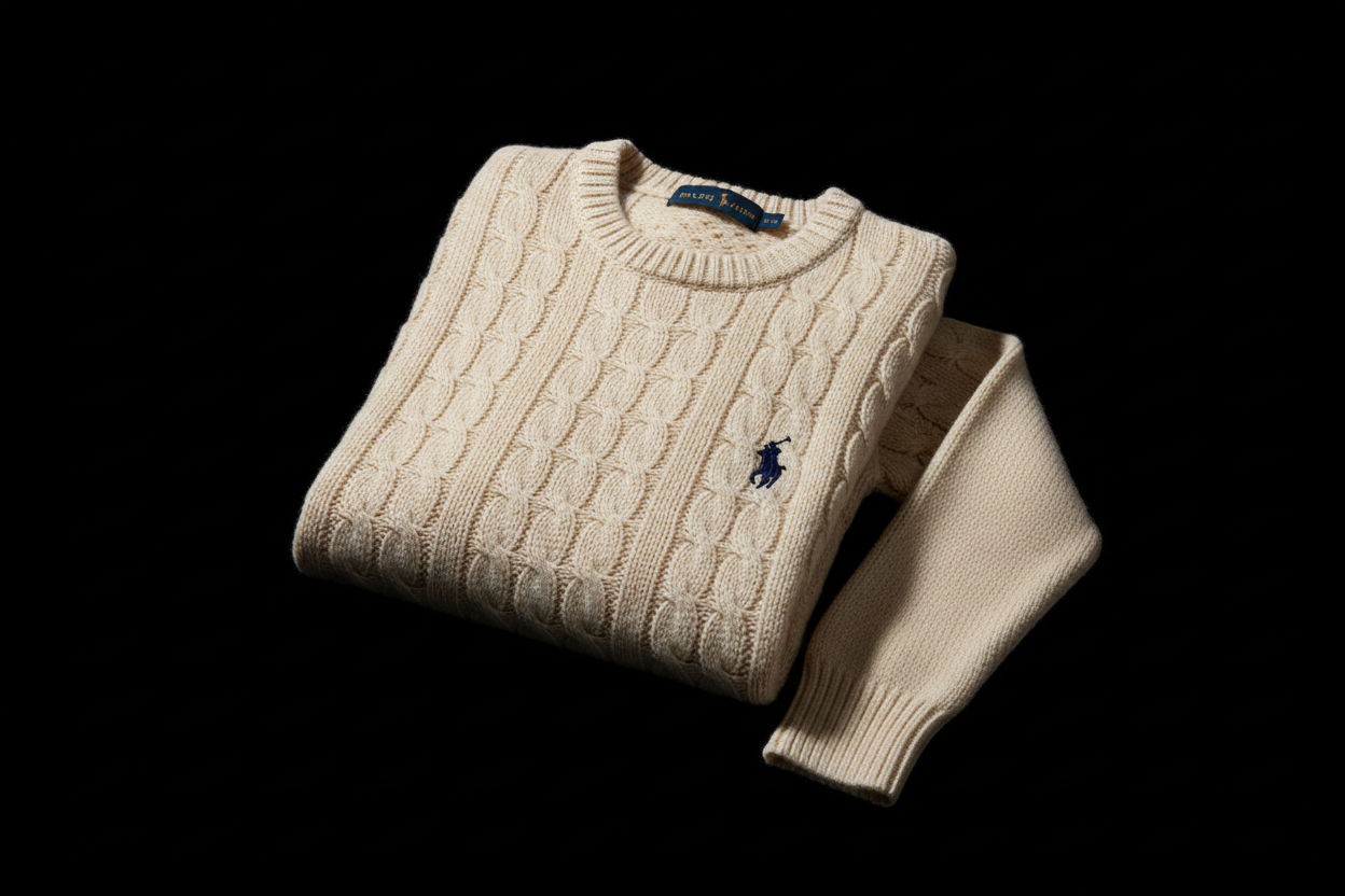 ralph lauren trui met zwarte achtergrond